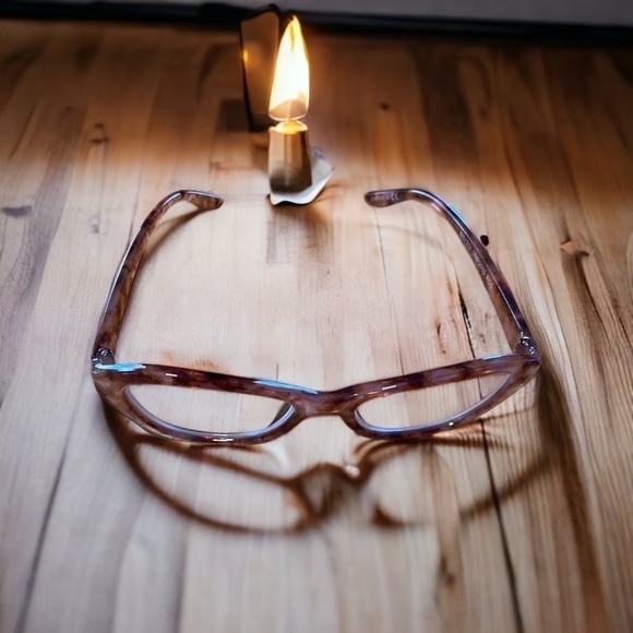 ❤️Betsey Johnson +2.50 Rust Tortoise Thick Frame Reading Glasses Readers NEW - Picture 2 of 6